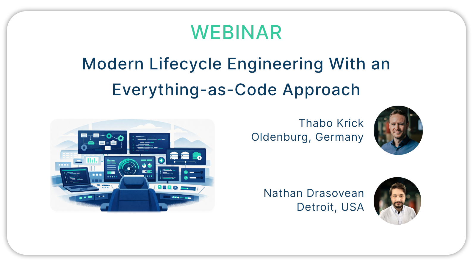 Webinar: Modern Lifecycle Engineering with an Everything-as-Code Approach event graphic