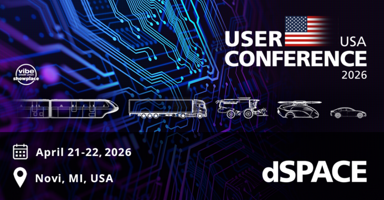 dSPACE User Conference USA 2026 event graphic