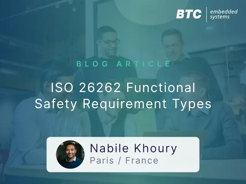 ISO 26262 Functional Safety Requirement Types