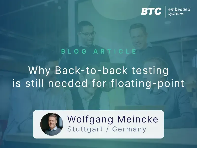 Why Back-to-back testing is still needed for floating-point